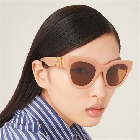 miu miu glimpse|Camel Beige Lenses Miu Glimpse Sunglasses .